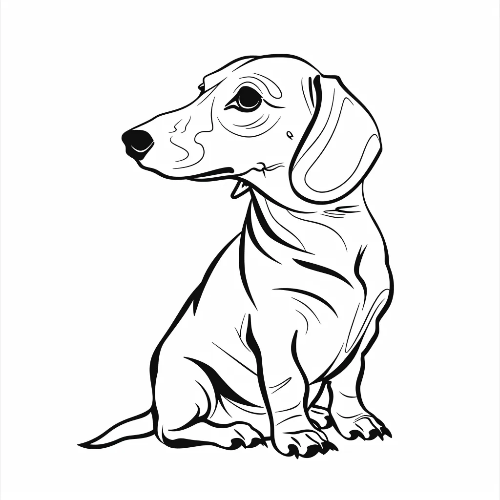 coloriage Chien a dessiner en ligne 4