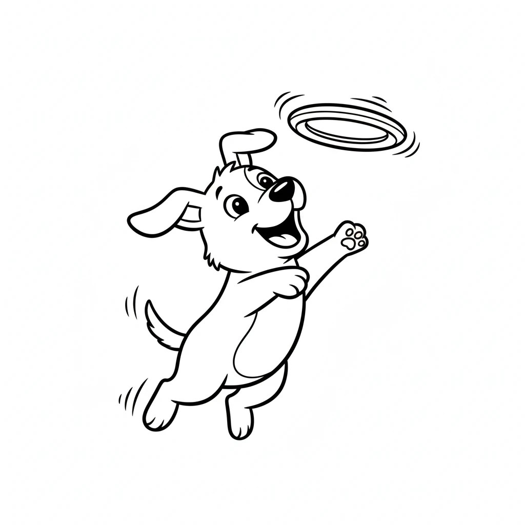 coloriage Chien gratuit pour enfants