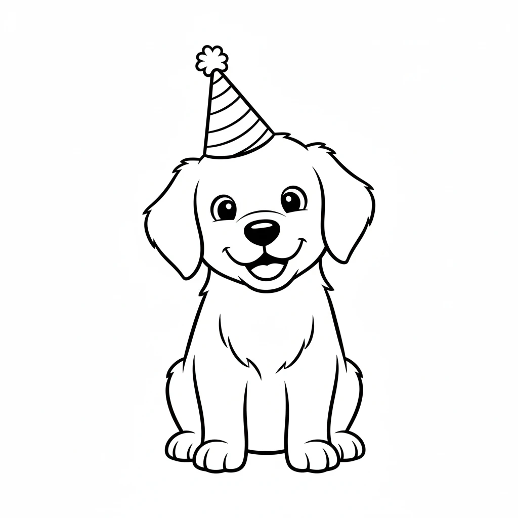 coloriage Chien a dessiner en ligne
