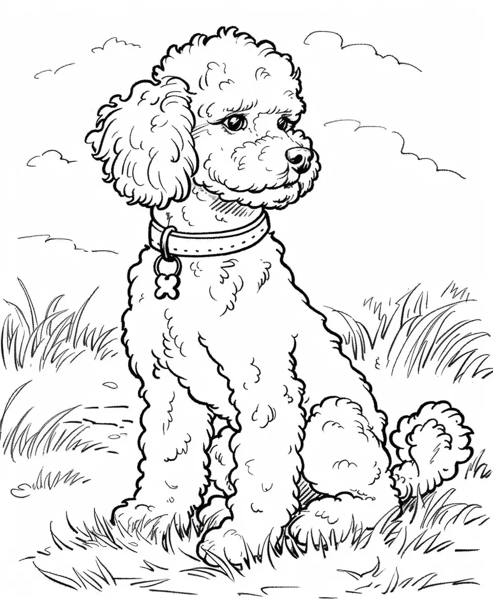 coloriage Chien pour enfants a imprimer gratuit 1