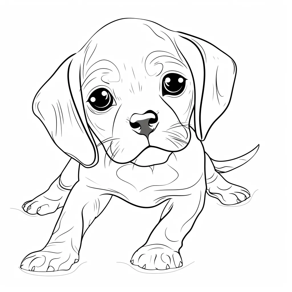 coloriage Chien a imprimer