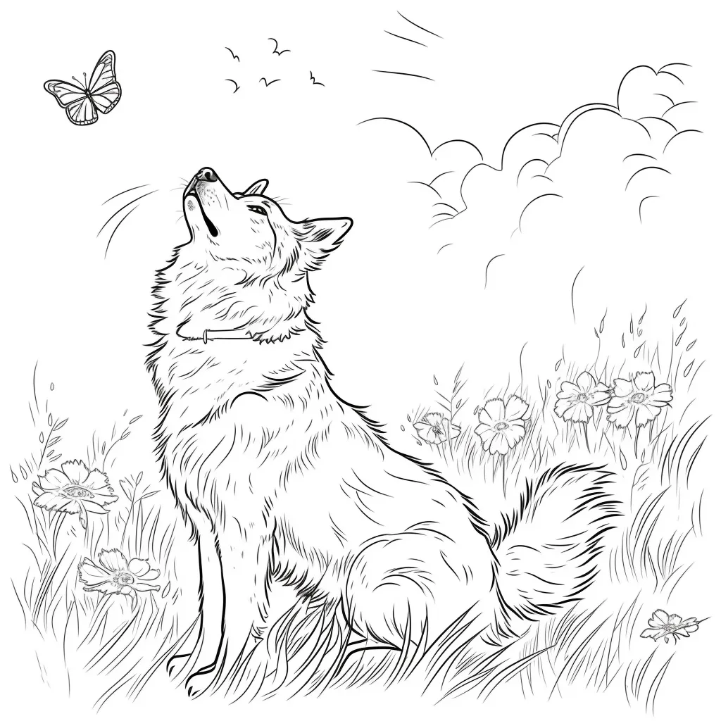 coloriage Chien en ligne pour enfant