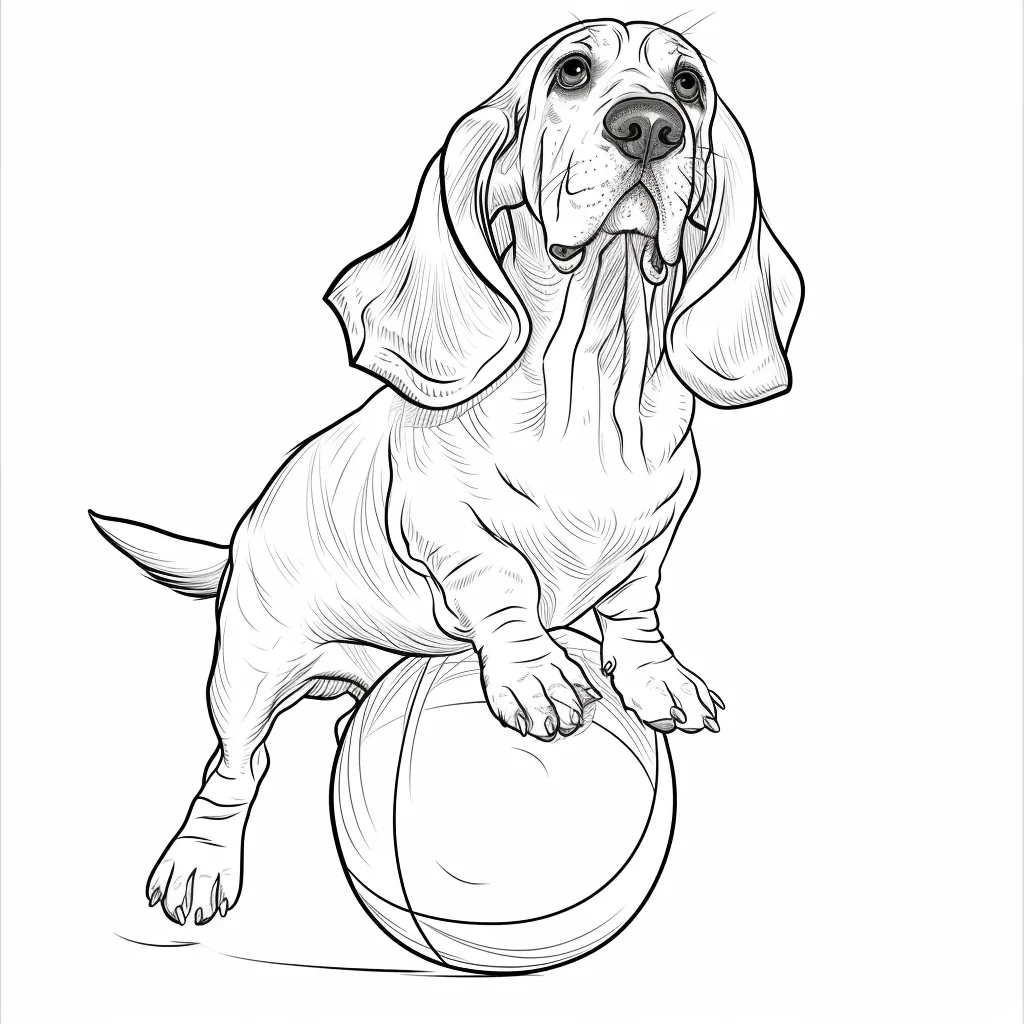 coloriage Chien de pour enfants