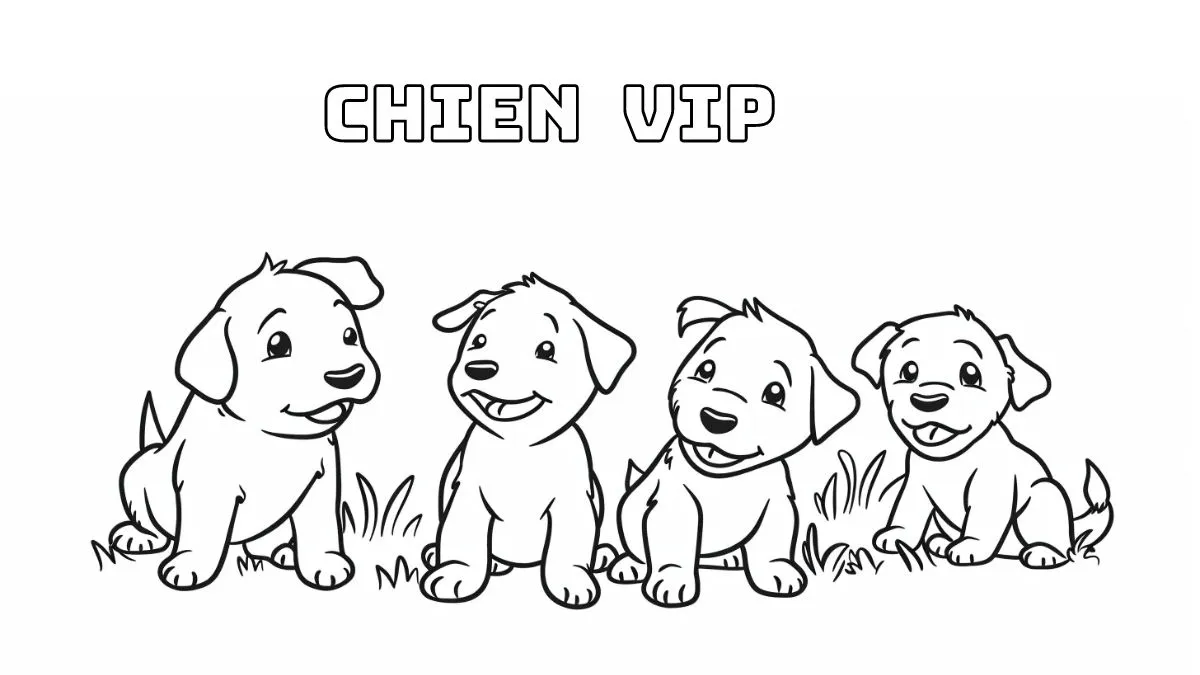 coloriage Chien à imprimer pour enfant de 9 ans