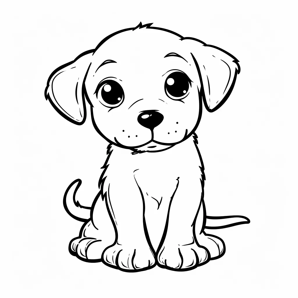 coloriage Chien a imprimer gratuitement