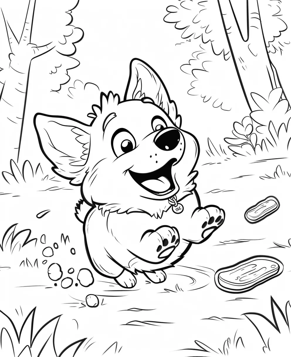 coloriage Chien pour bebe a imprimer