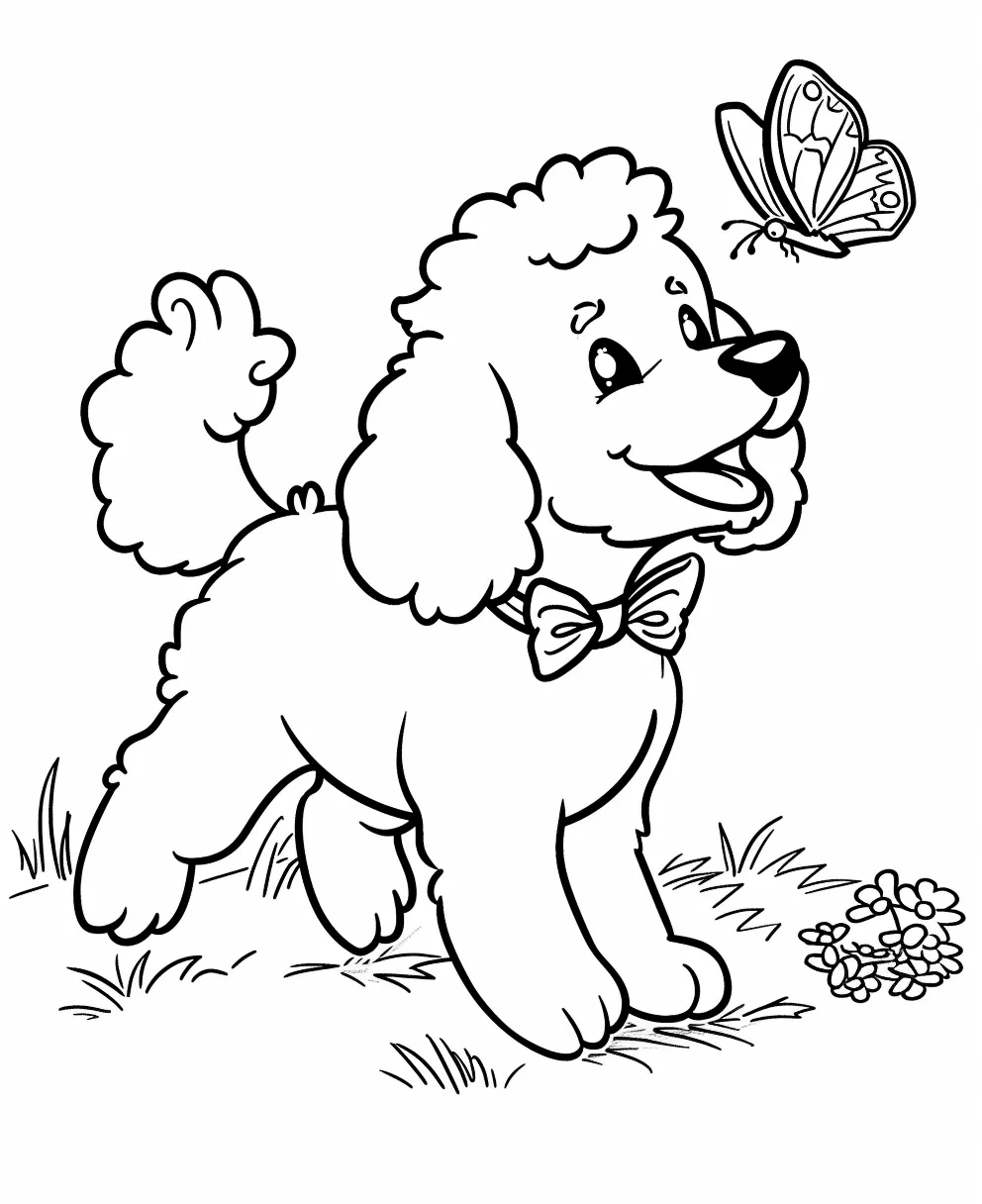 coloriage Chien gratuit à imprimer