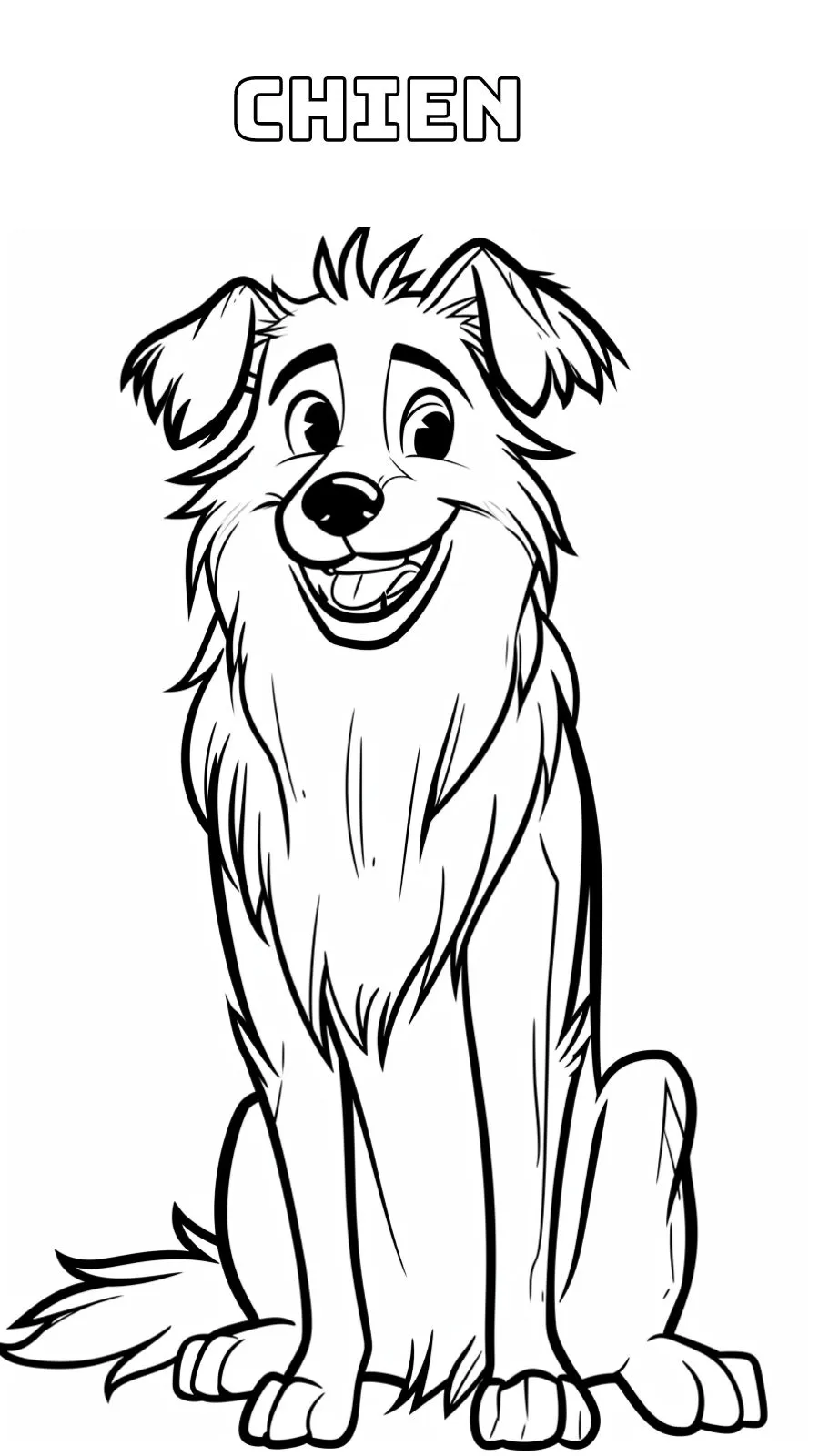 coloriage Chien a colorier en ligne gratuitement