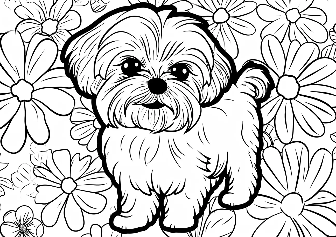 coloriage Chien et dessins 1