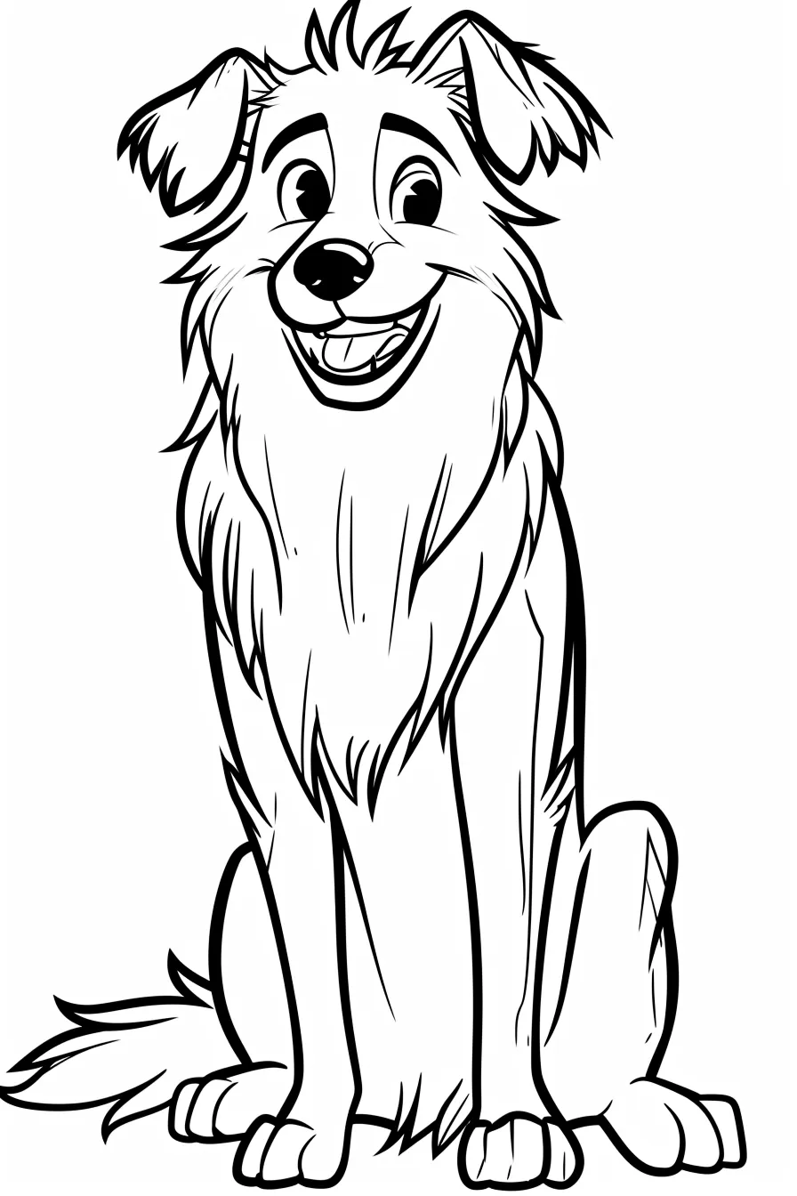 coloriage Chien pour enfant 1