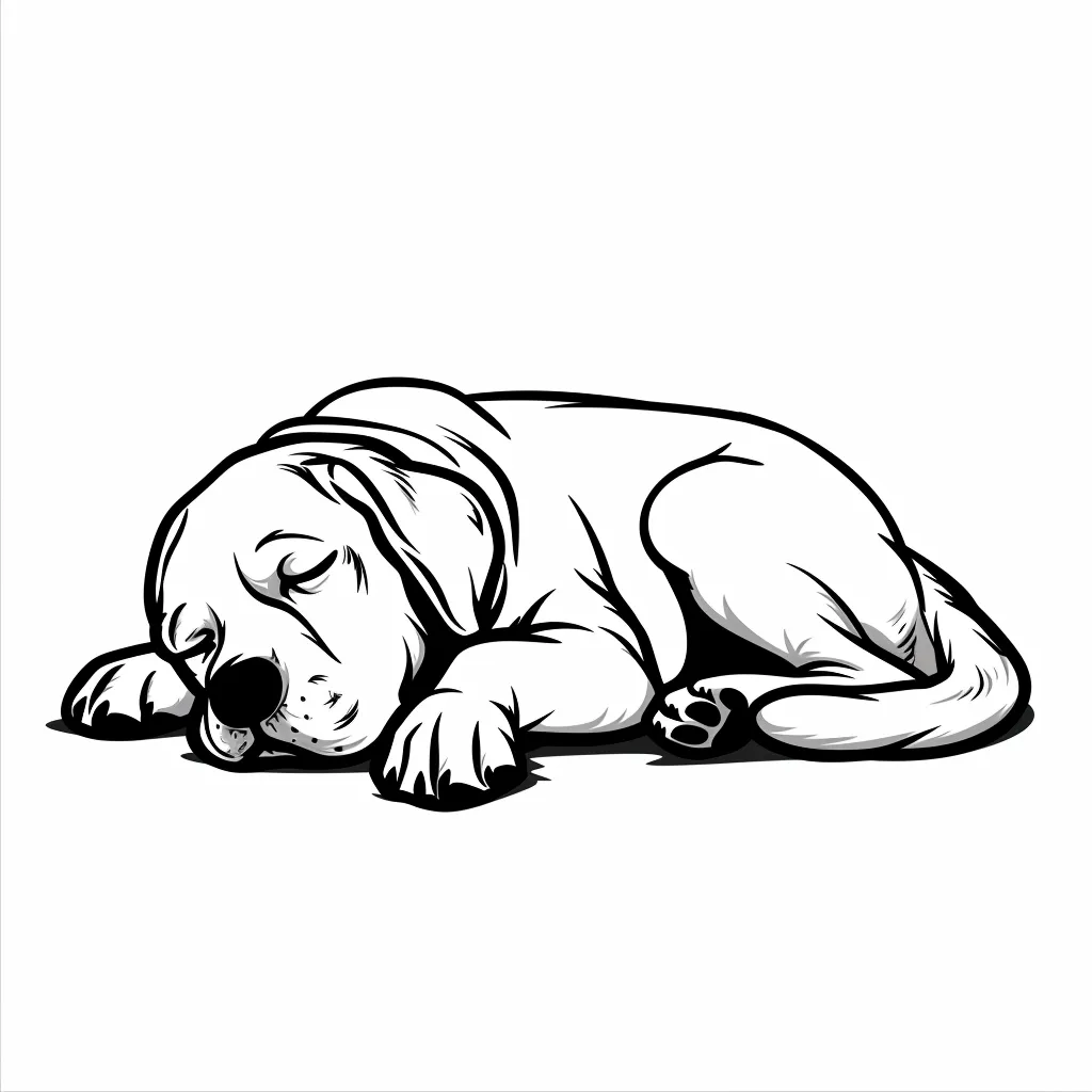 coloriage Chien pour enfants à télécharger 1