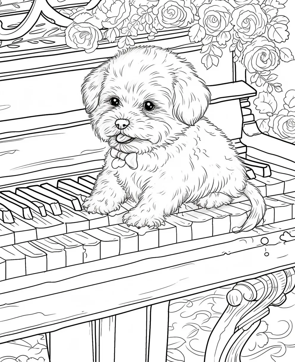 coloriage Chien pour enfant de 3 ans 3