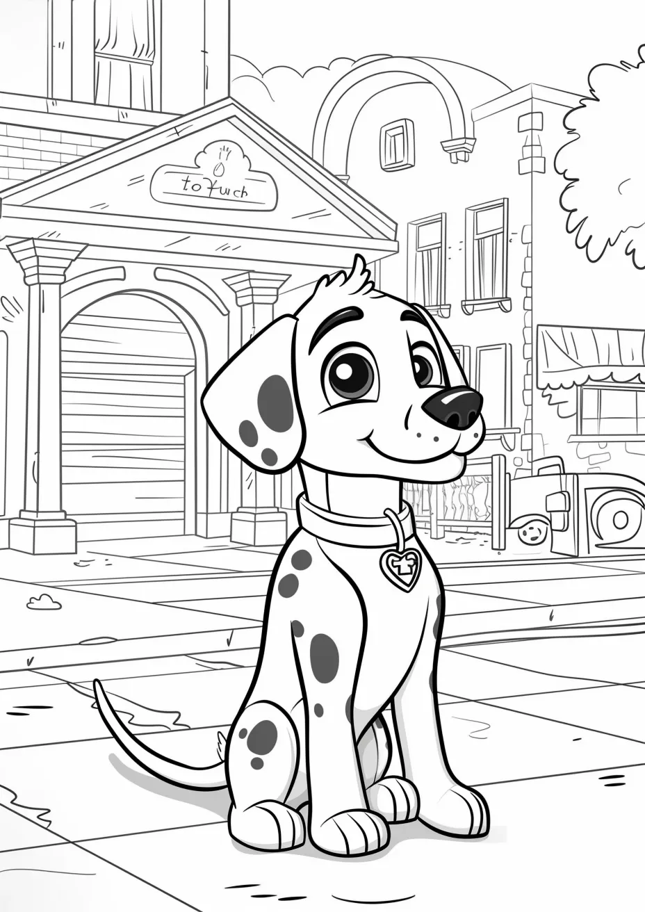 coloriage Chien pour enfants a imprimer gratuit 2