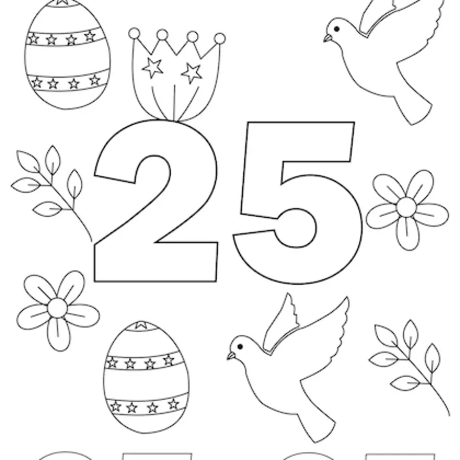 coloriage Chiffre à imprimer pour enfant de 8 ans