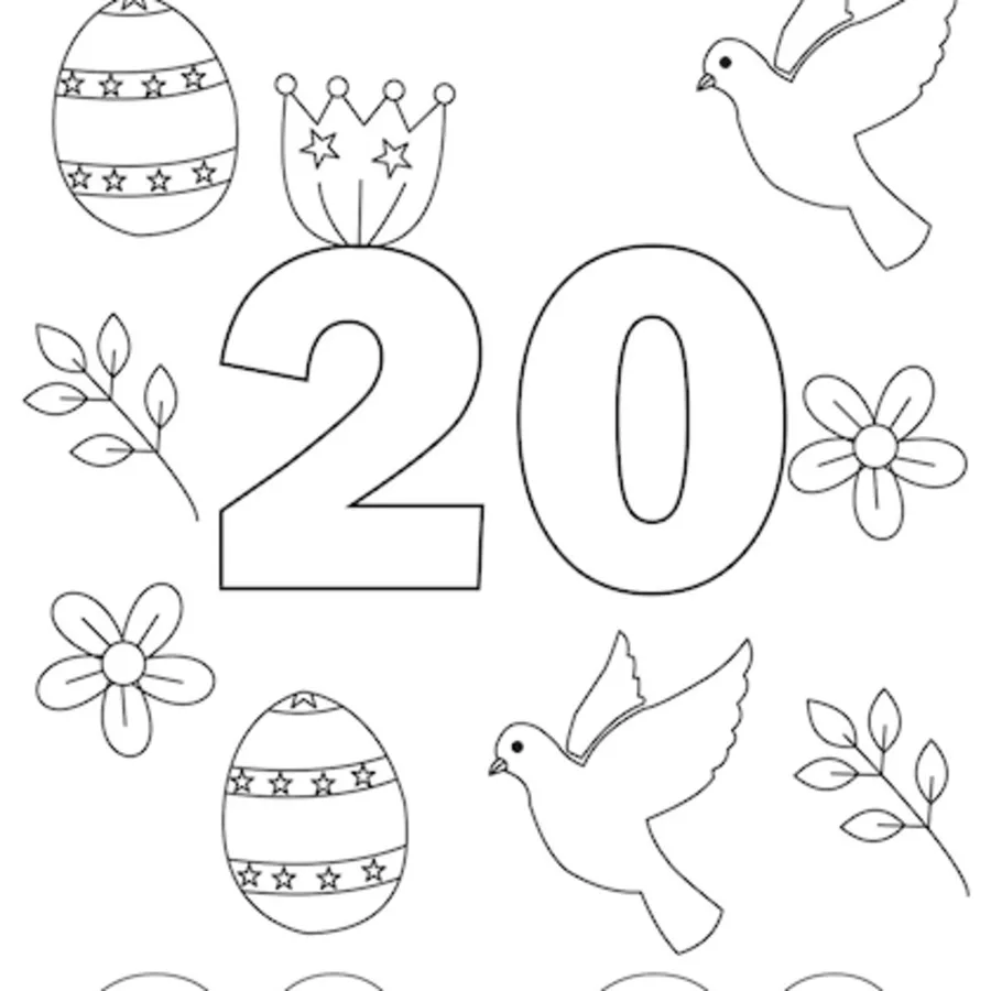 coloriage Chiffre à imprimer pdf