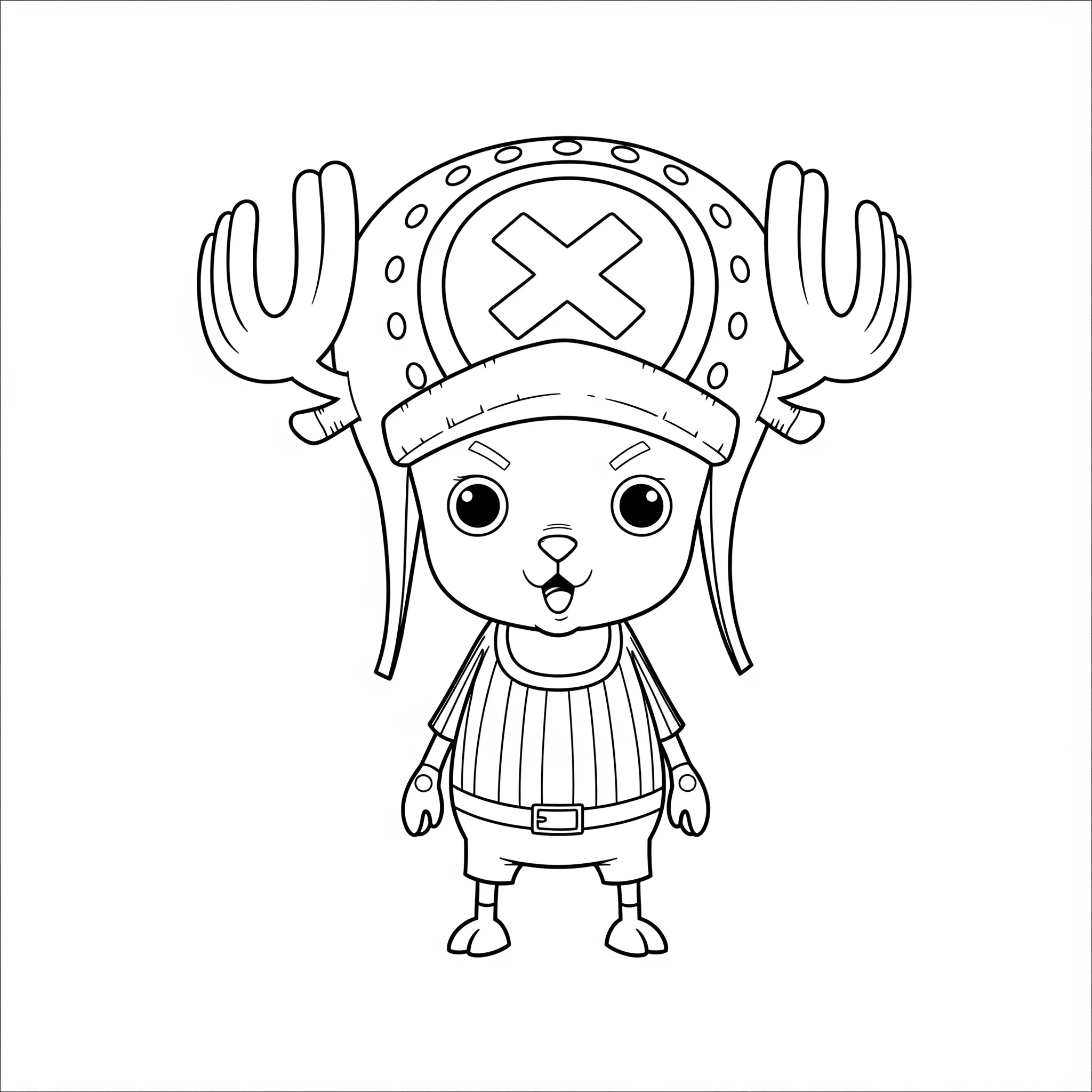 coloriage Chopper en pose simple et dessins