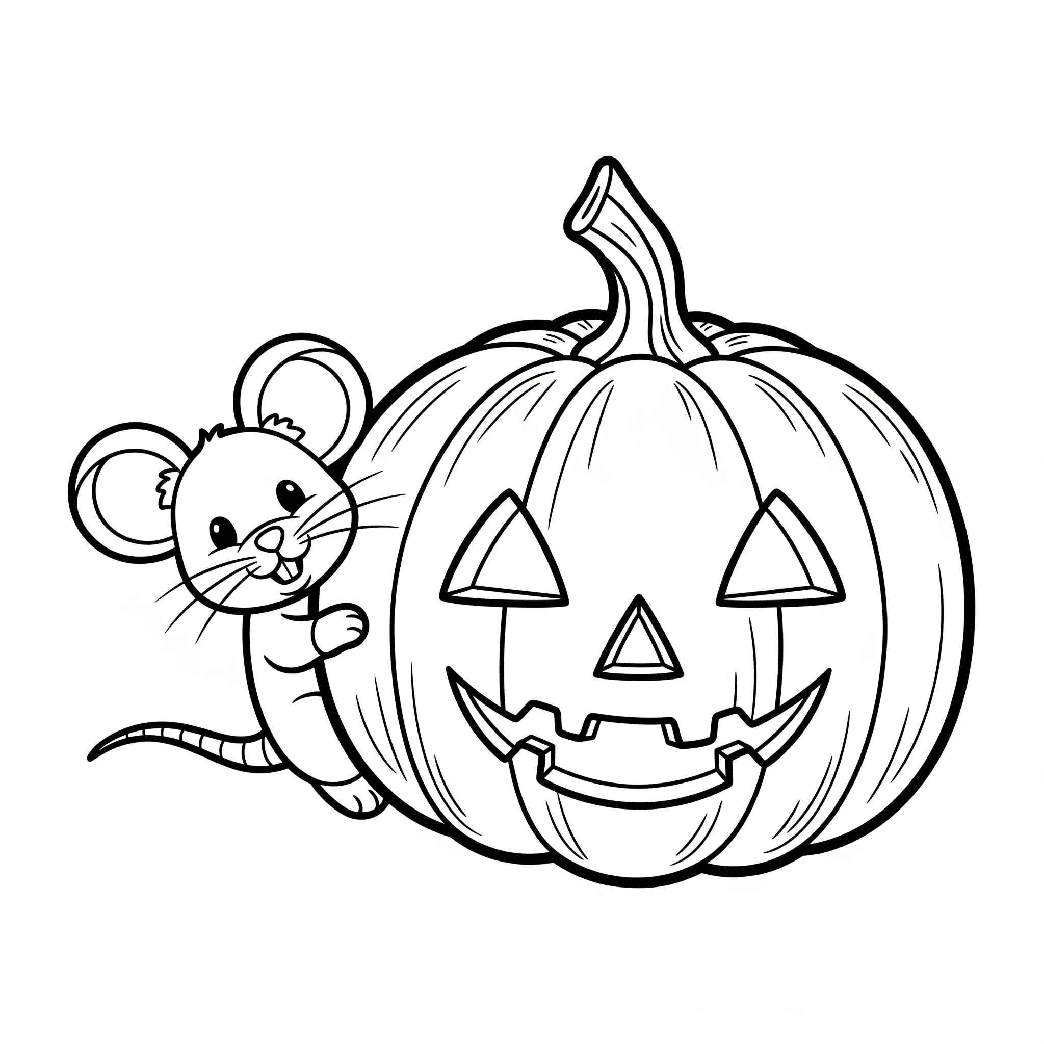 coloriage Citrouille de pour enfants
