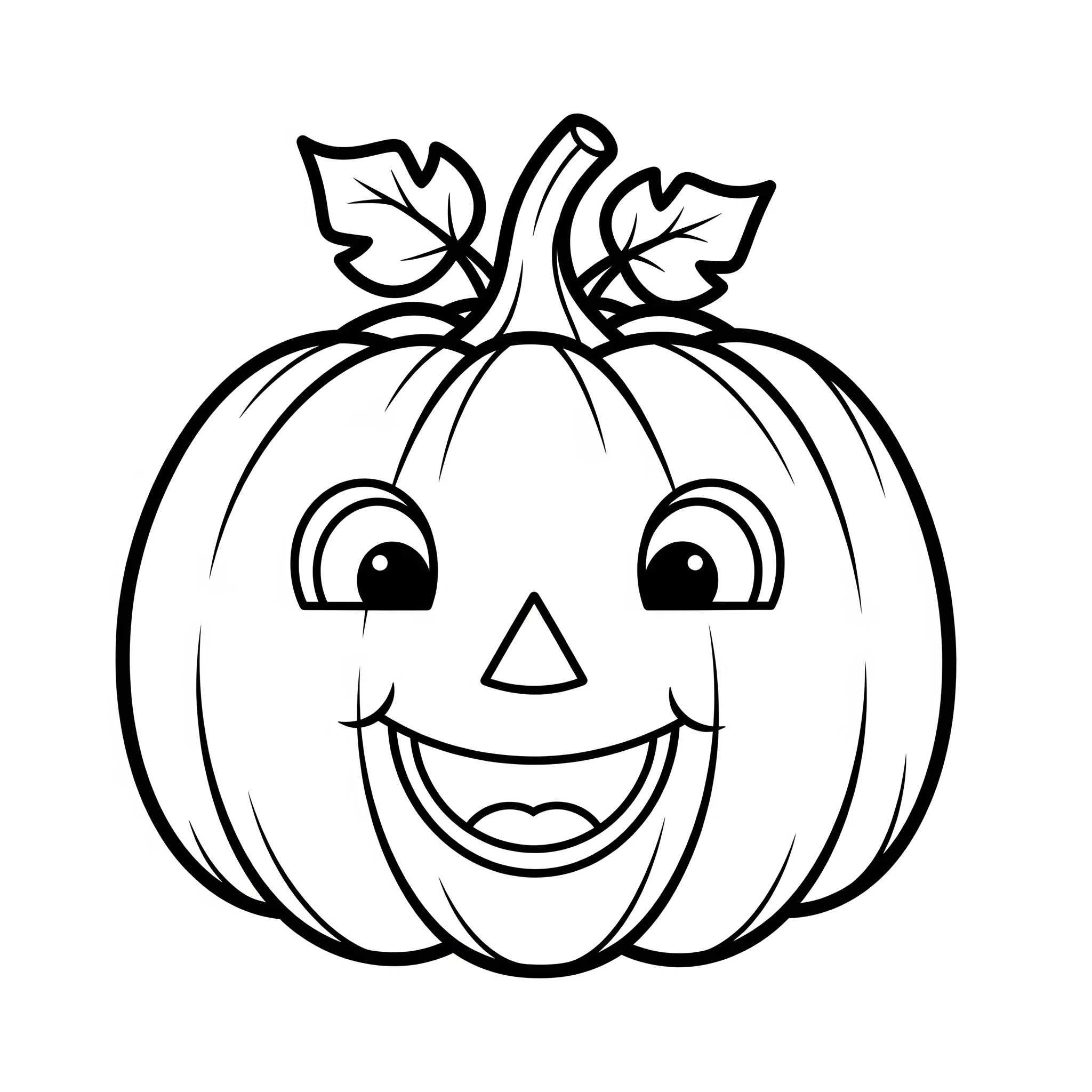 coloriage Citrouille de pour enfants 1