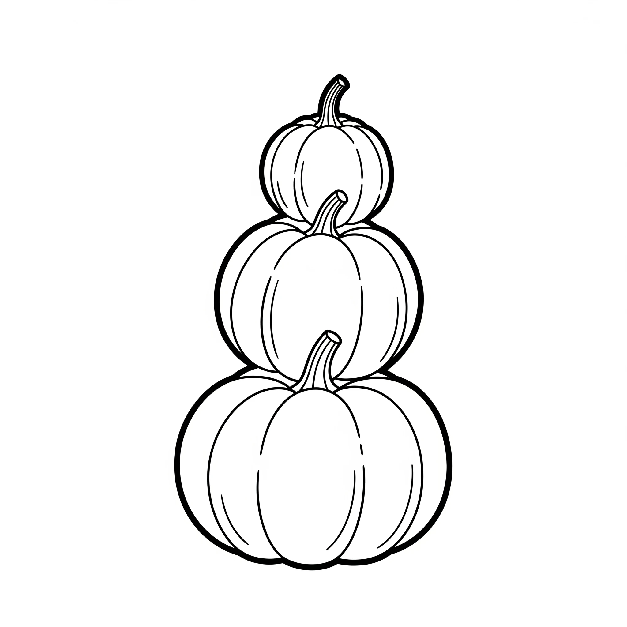 coloriage Citrouille pour bebe a imprimer