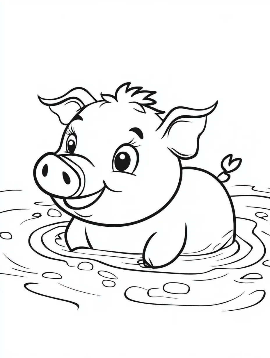 imprimer coloriage Cochon