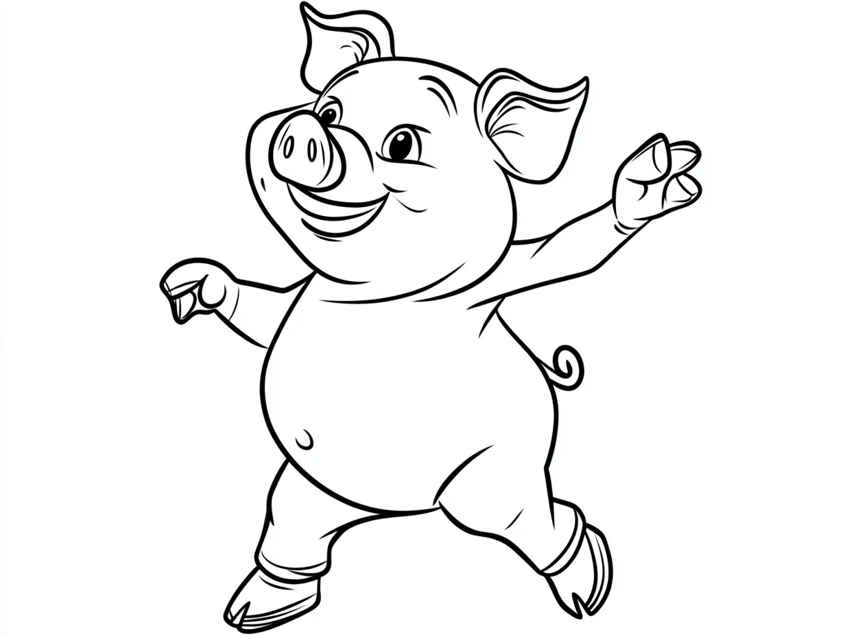 coloriage Cochon gratuit