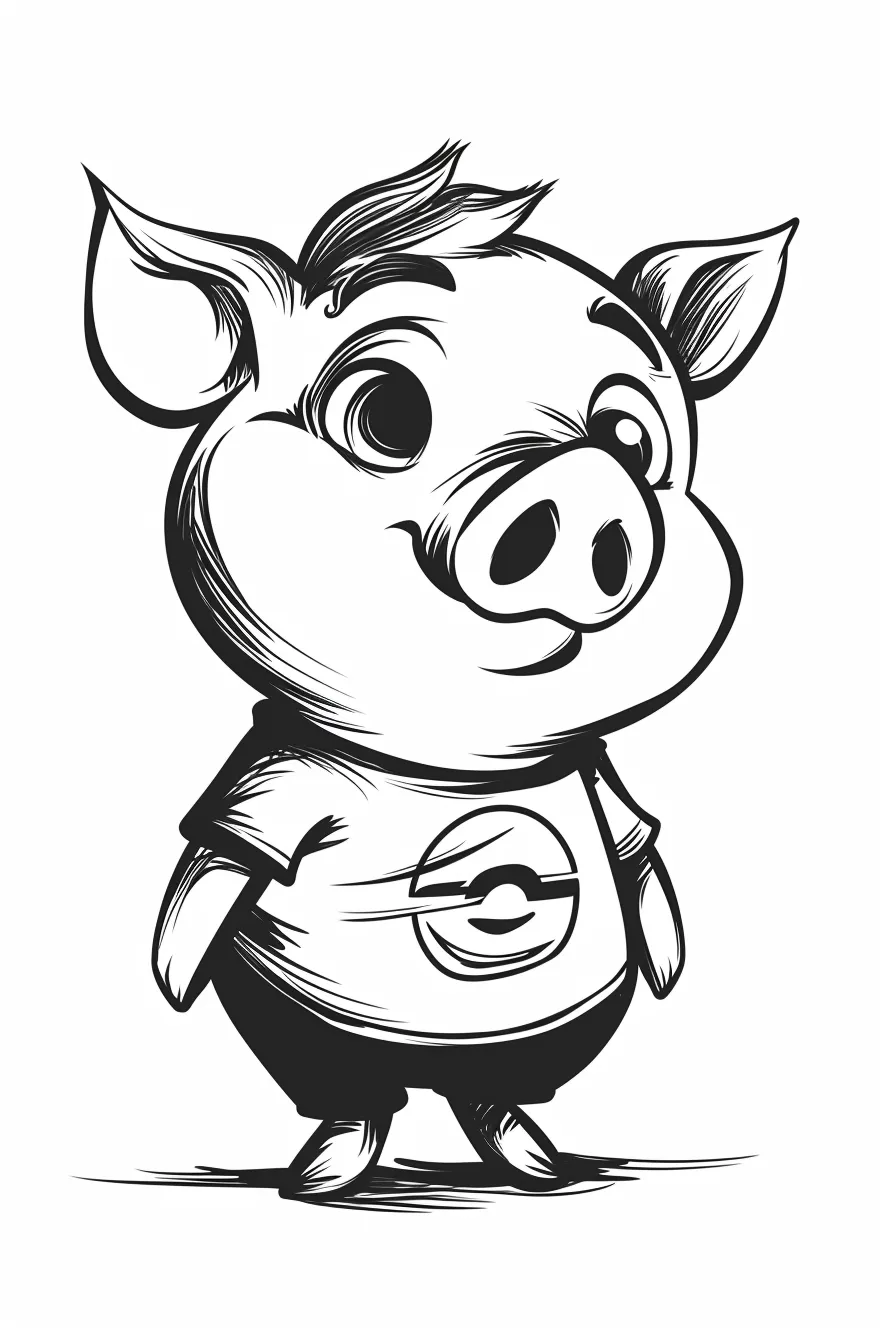 coloriage Cochon en ligne