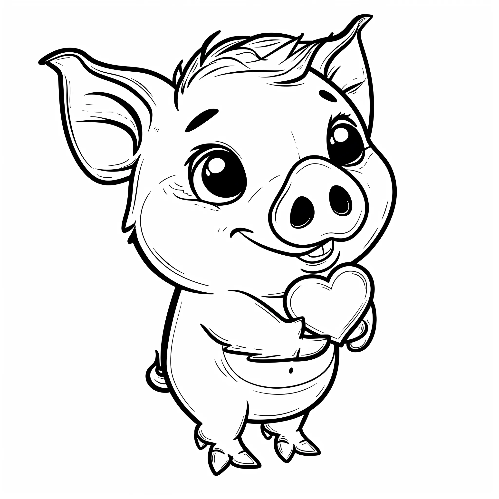 coloriage Cochon gratuit pour enfants