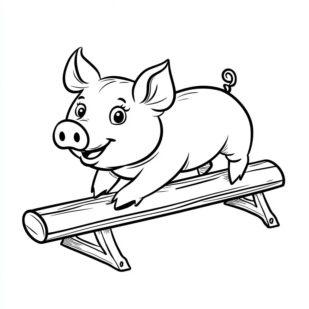 coloriage Cochon gratuit a imprimer