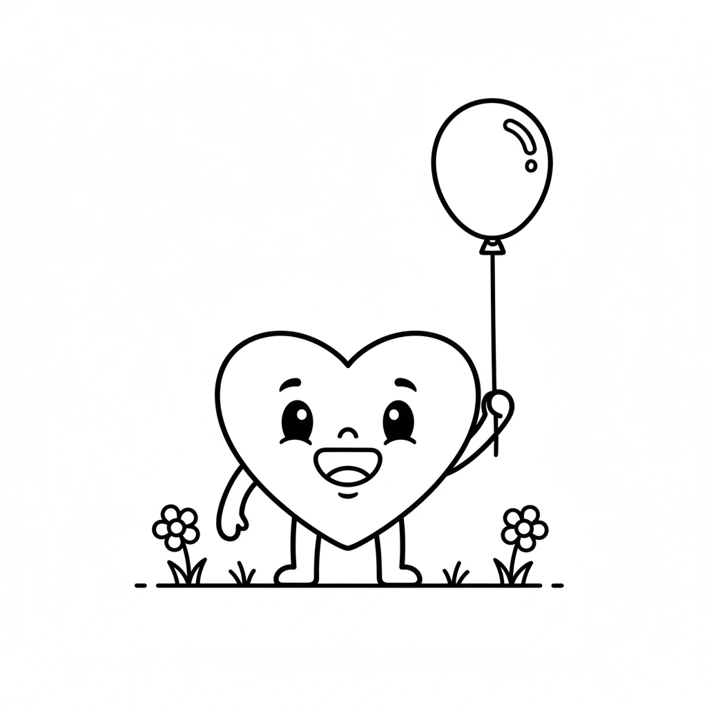 coloriage Coeur gratuit a imprimer