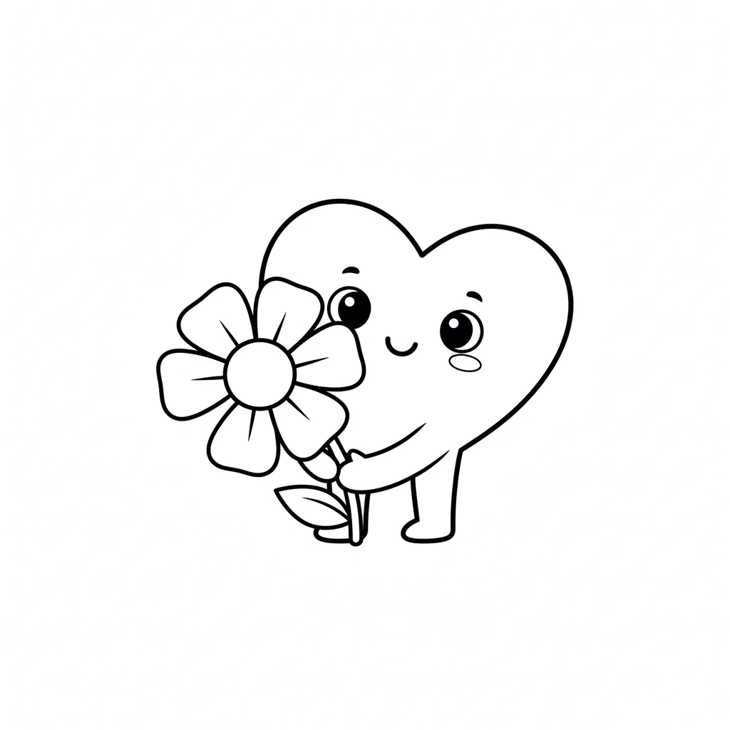 imprimer coloriage Coeur gratuit