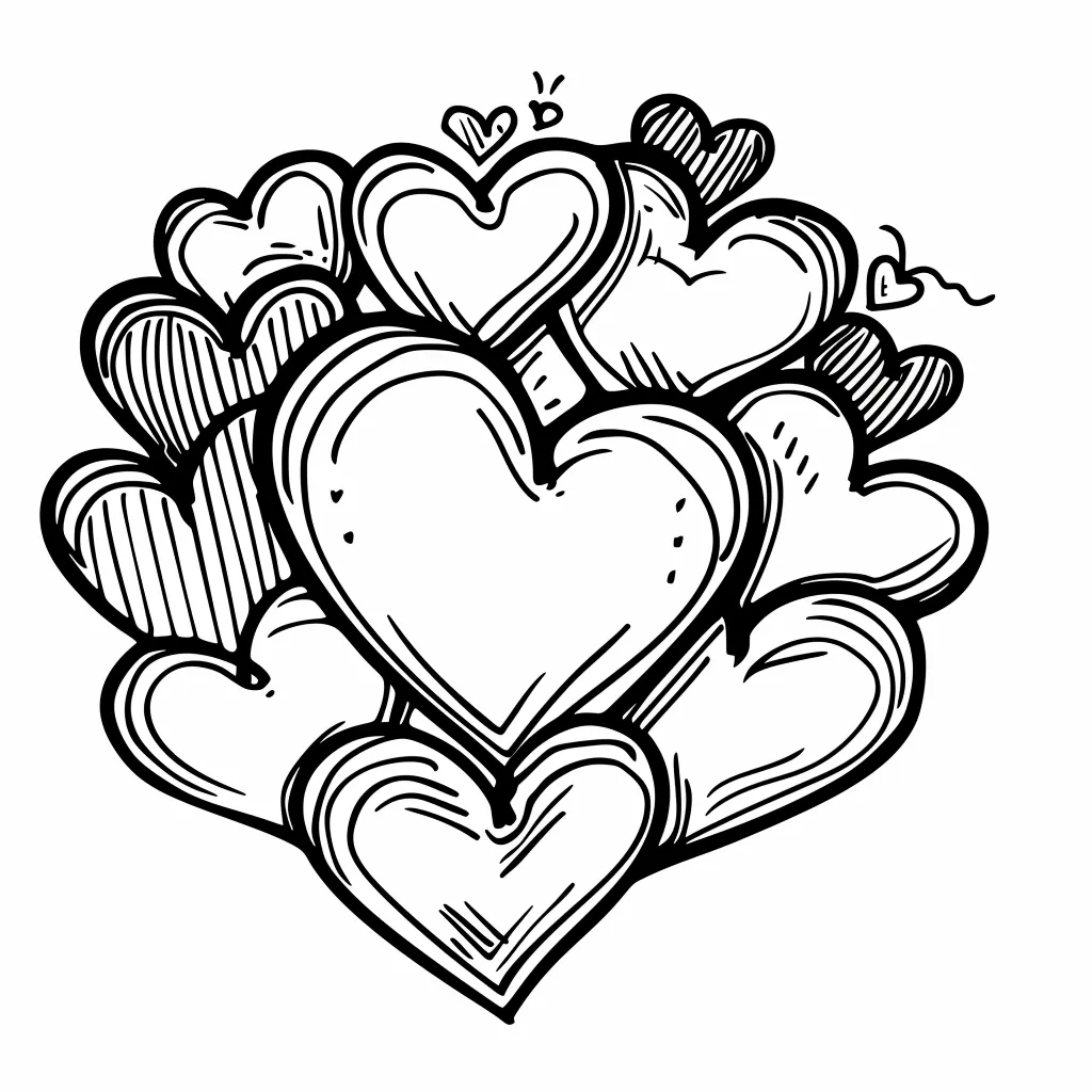 coloriage Coeur a imprimer pour enfant de 4 ans