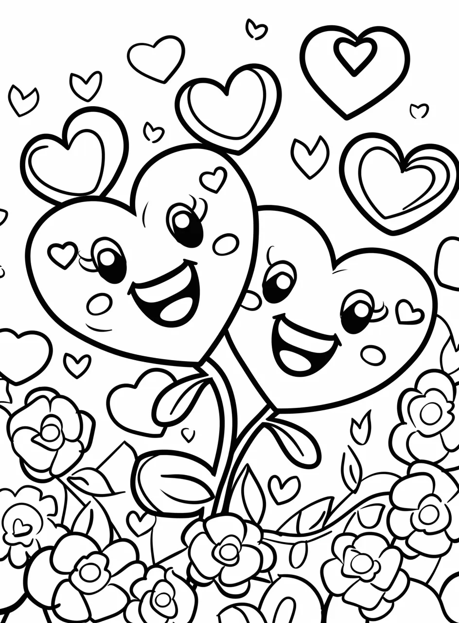 coloriage Coeur à imprimer gratuitement