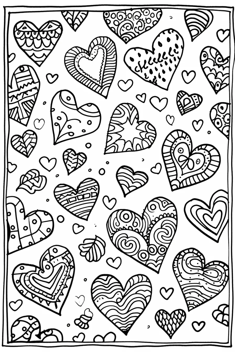 coloriage Coeur gratuit 1