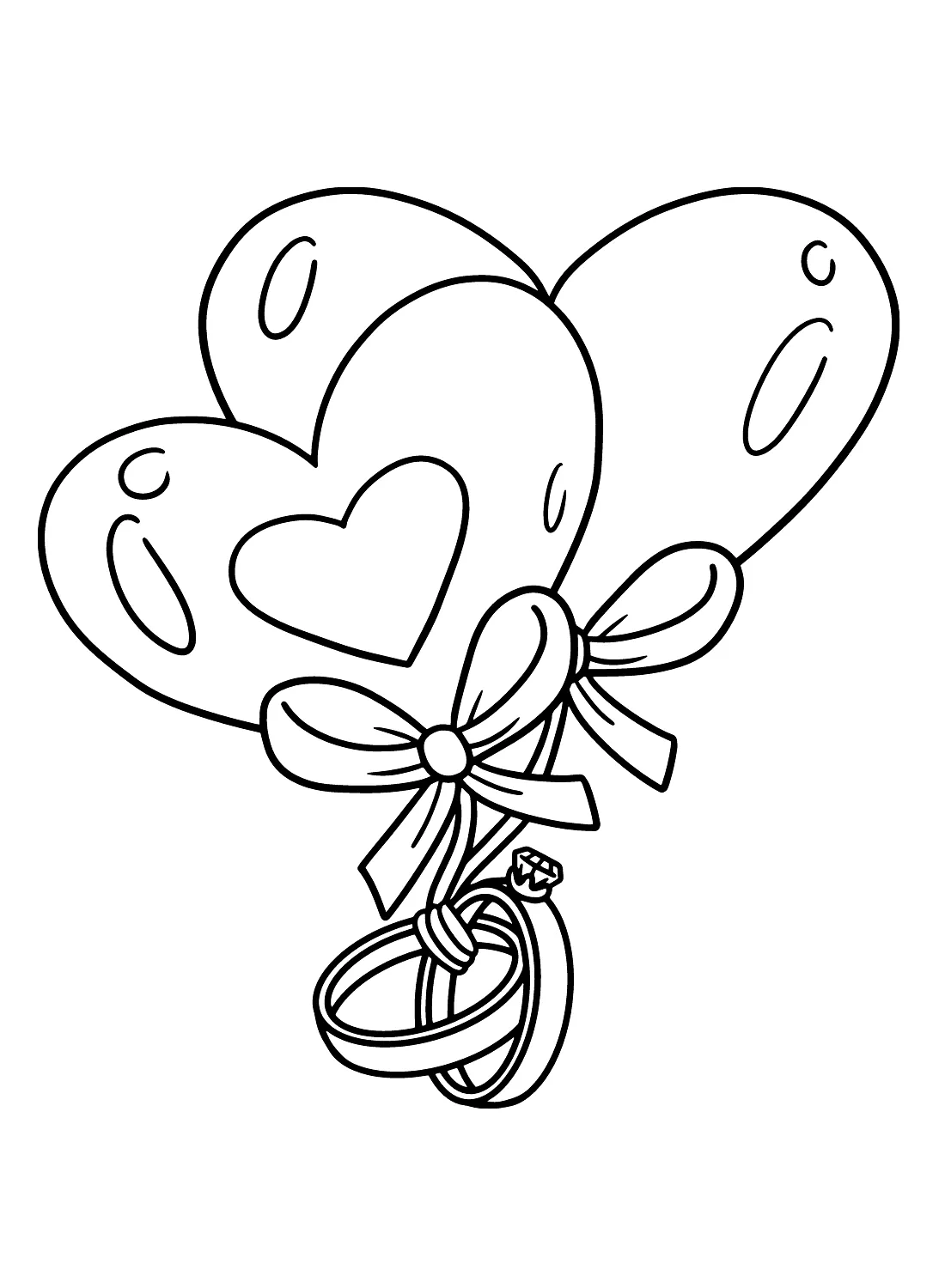 coloriage Coeur a imprimer pour enfant de 4 ans 1