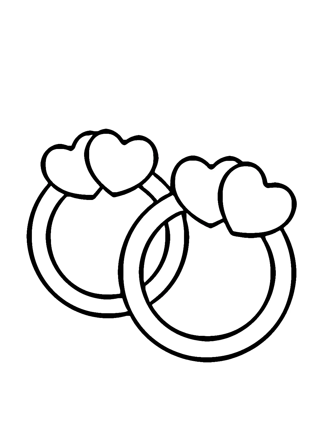 coloriage Coeur à imprimer pour enfant de 2 ans