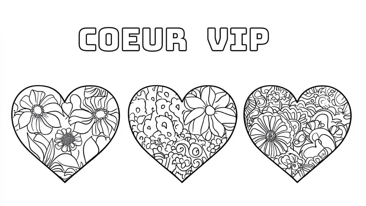 imprimer coloriage Coeur pour enfant