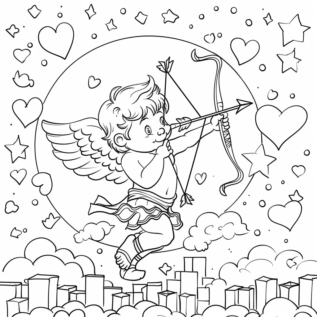 coloriage Coeur et dessins 2