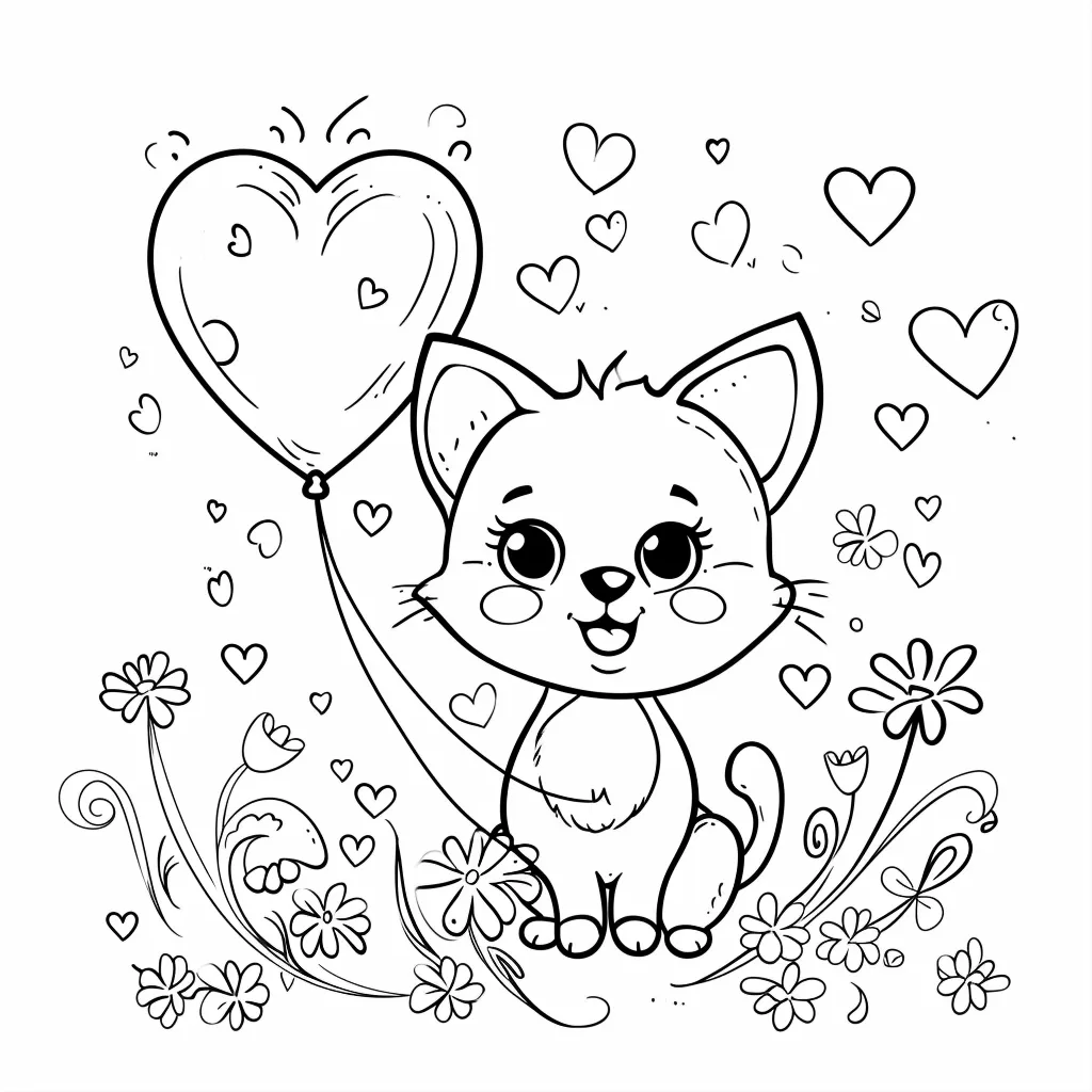 coloriage Coeur pour bebe a imprimer