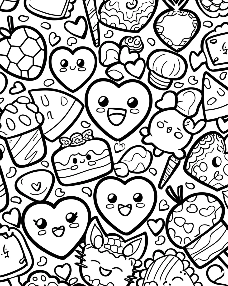 coloriage Coeur à imprimer pour enfant de 4 ans