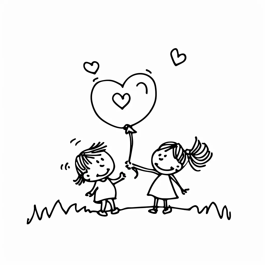 coloriage Coeur pour enfant gratuit