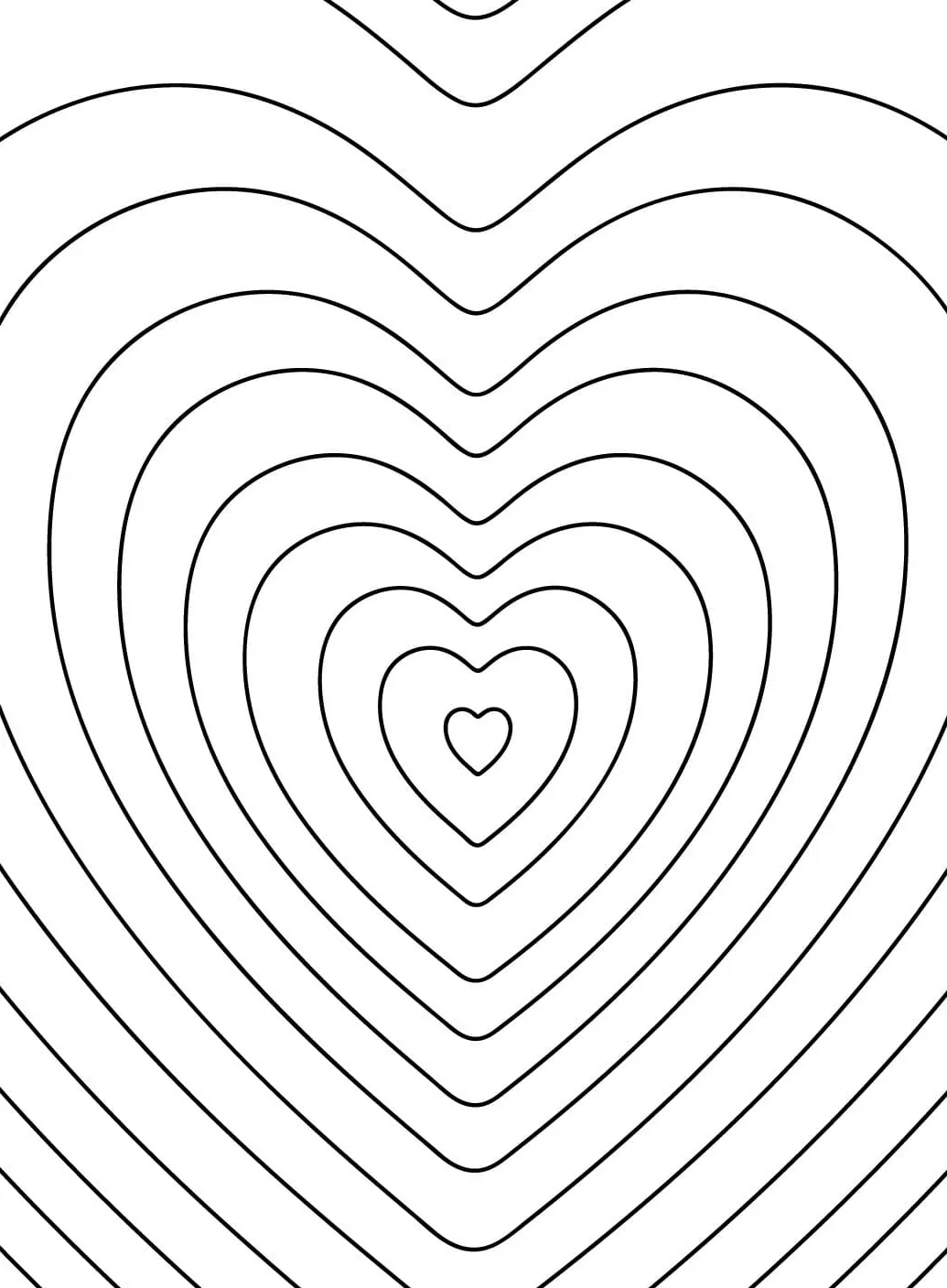 coloriage Coeur _1 a colorier en ligne gratuitement