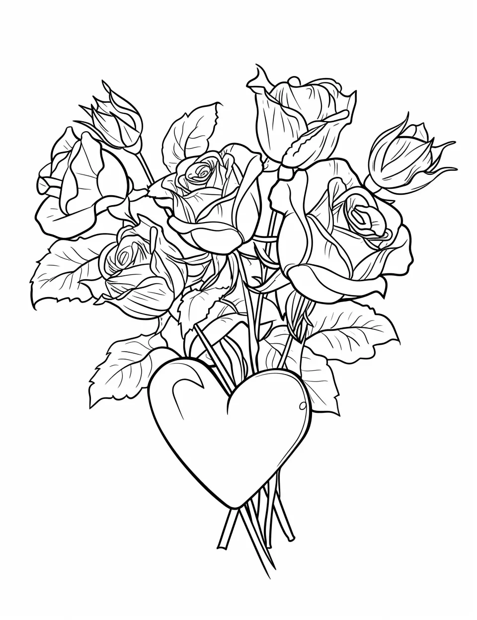 coloriage Coeur gratuit 3