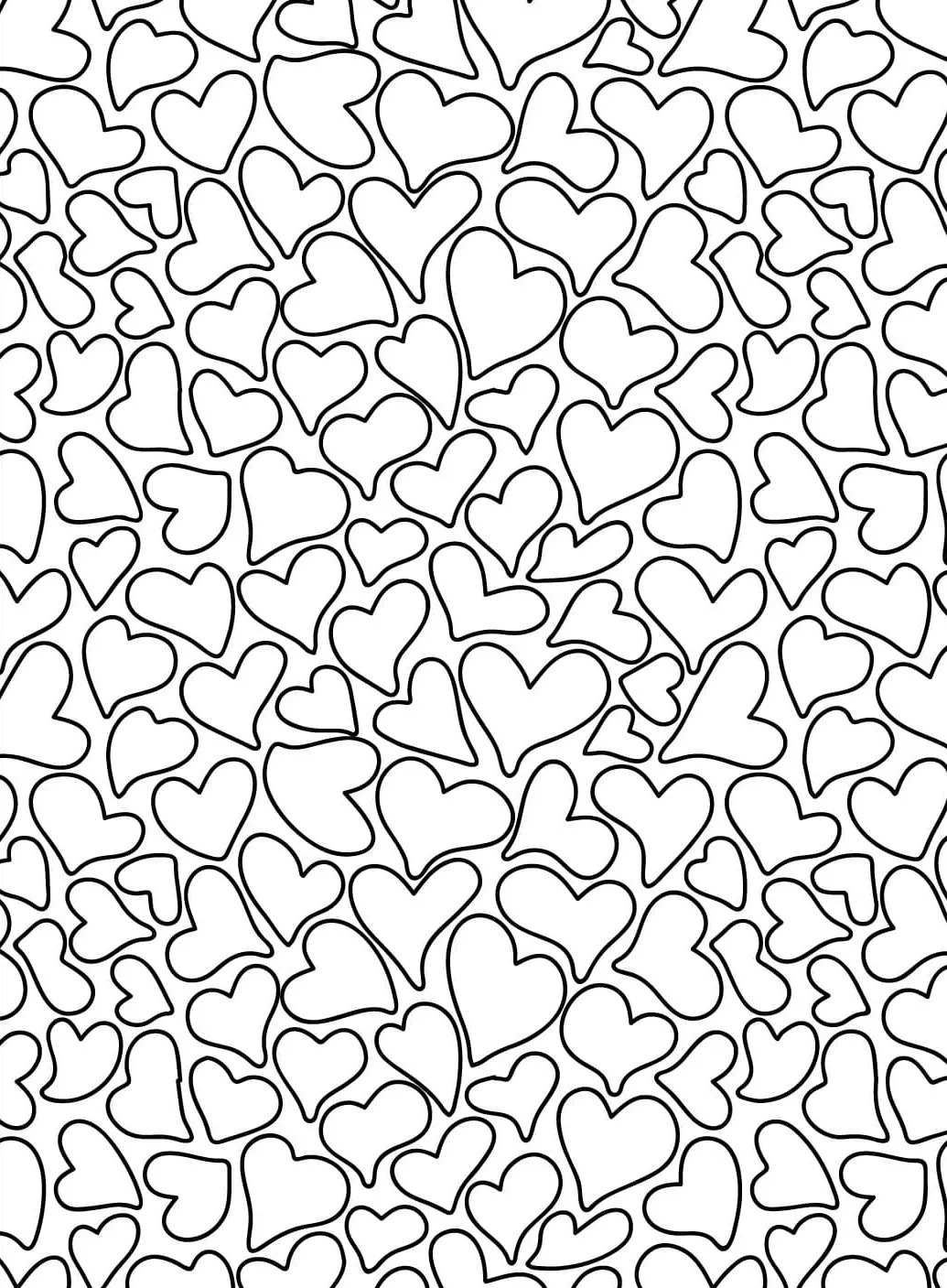 coloriage Coeur et dessins 4