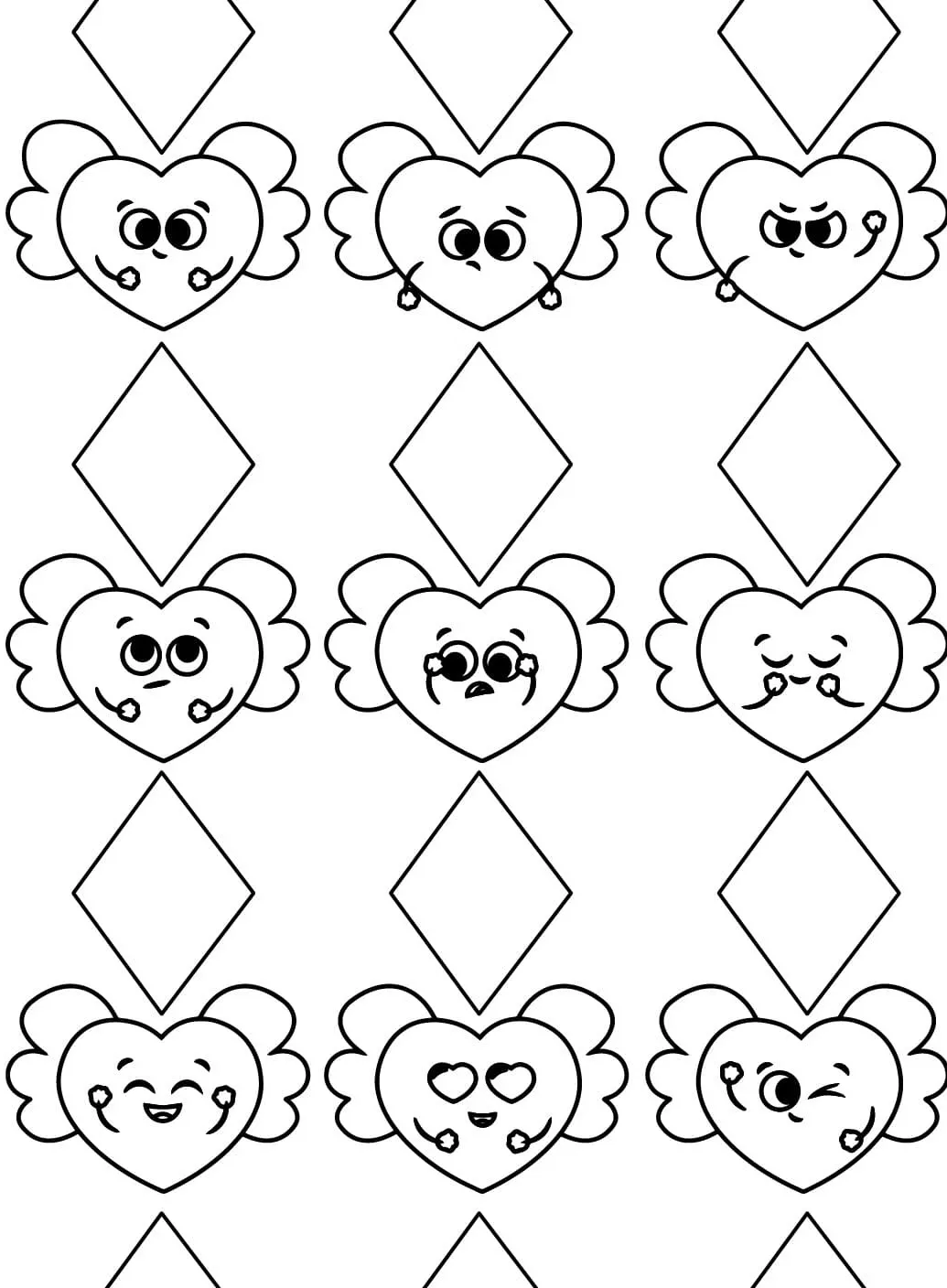 coloriage Coeur a imprimer gratuit 2