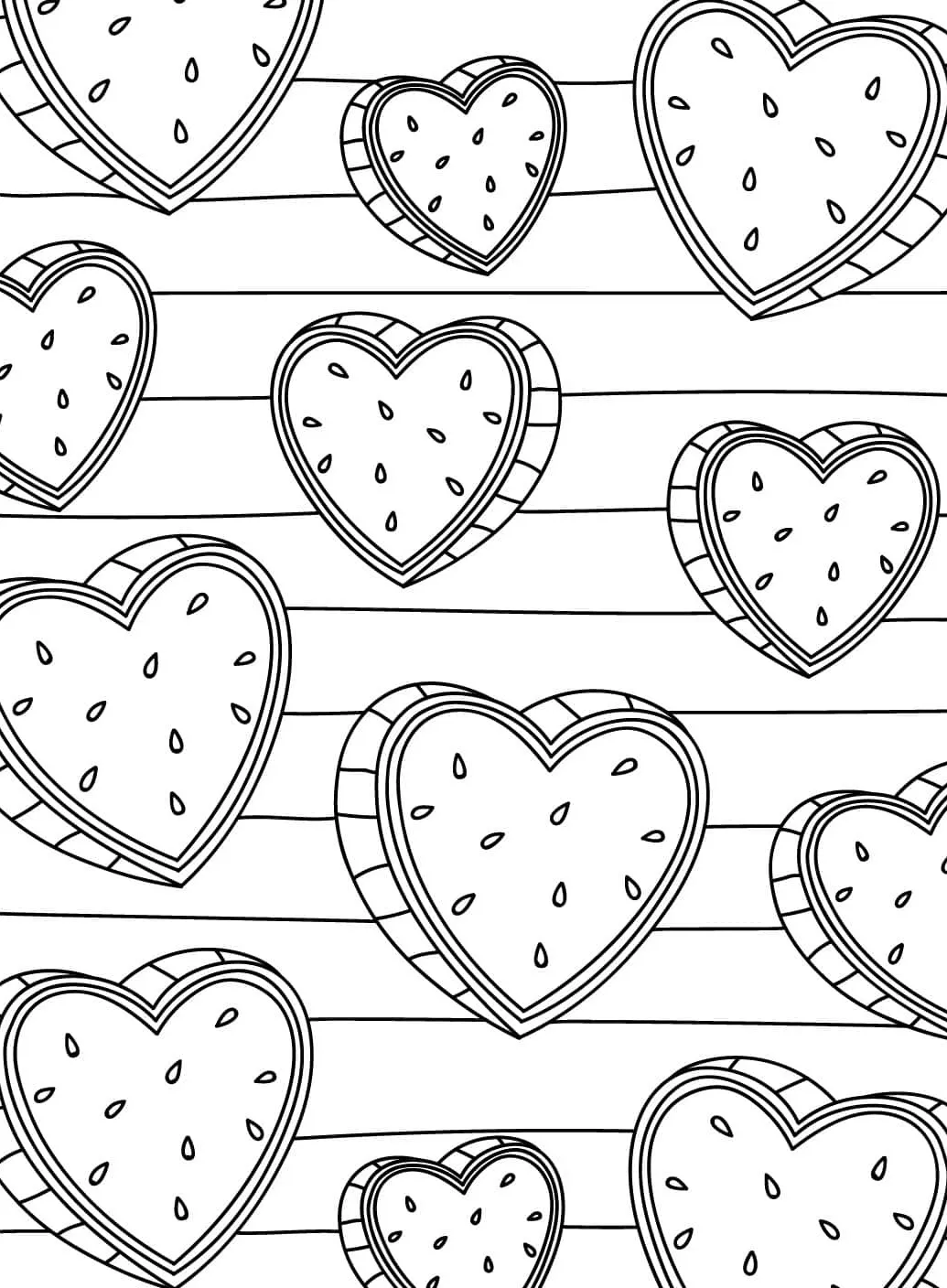 coloriage Coeur pour enfant de 4 ans