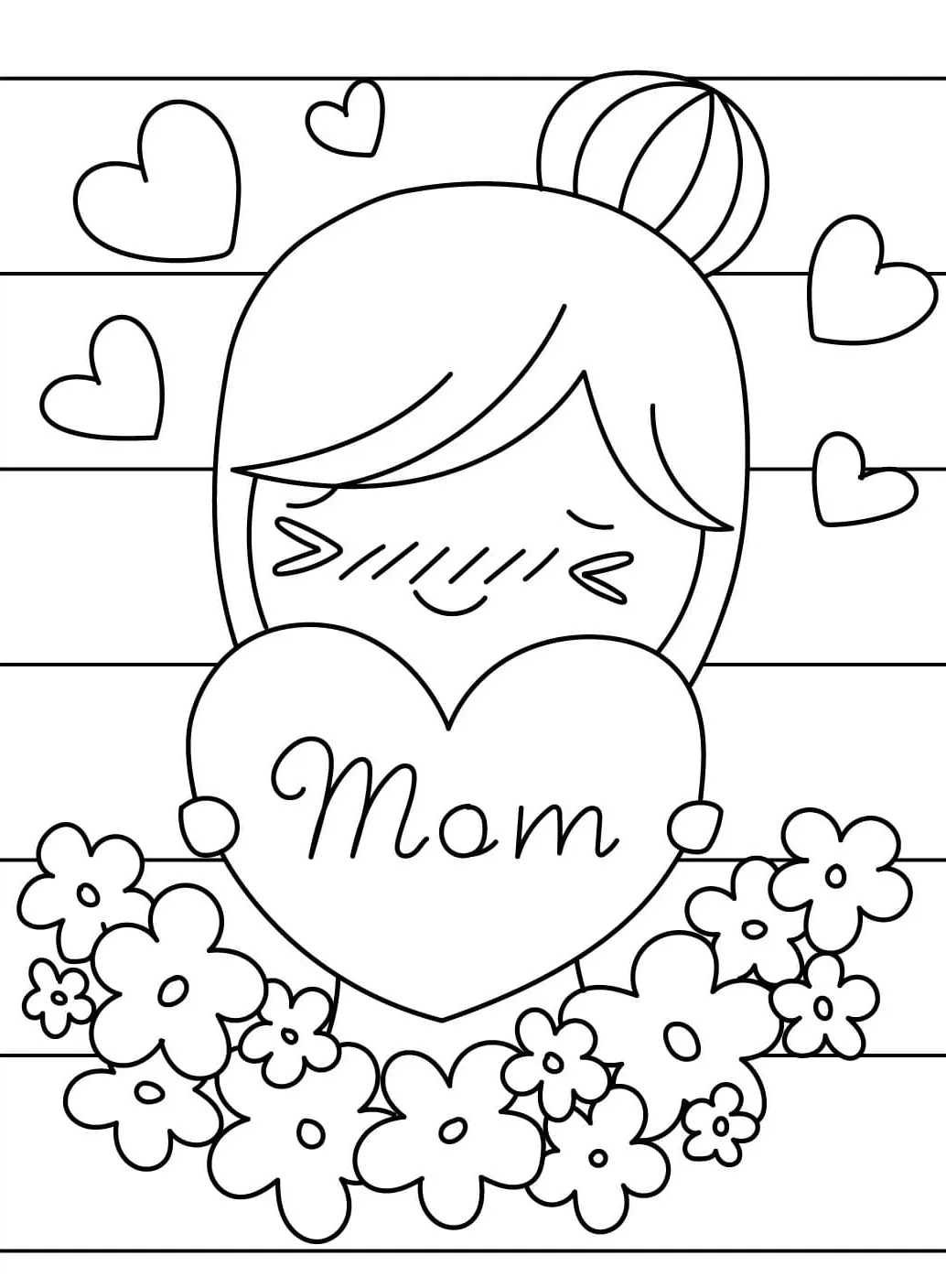 imprimer coloriage Coeur pour enfant 1