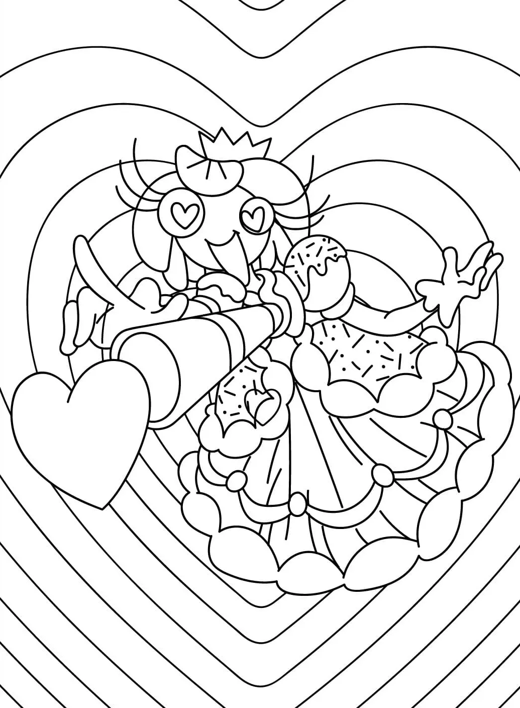 coloriage Coeur pour enfant de 6 ans 1