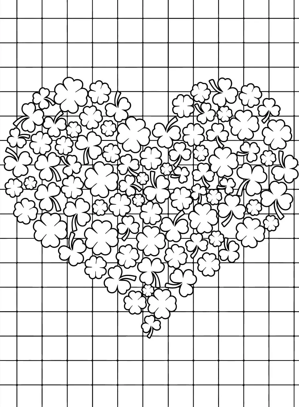 coloriage Coeur à imprimer pour enfant de 10 ans 1