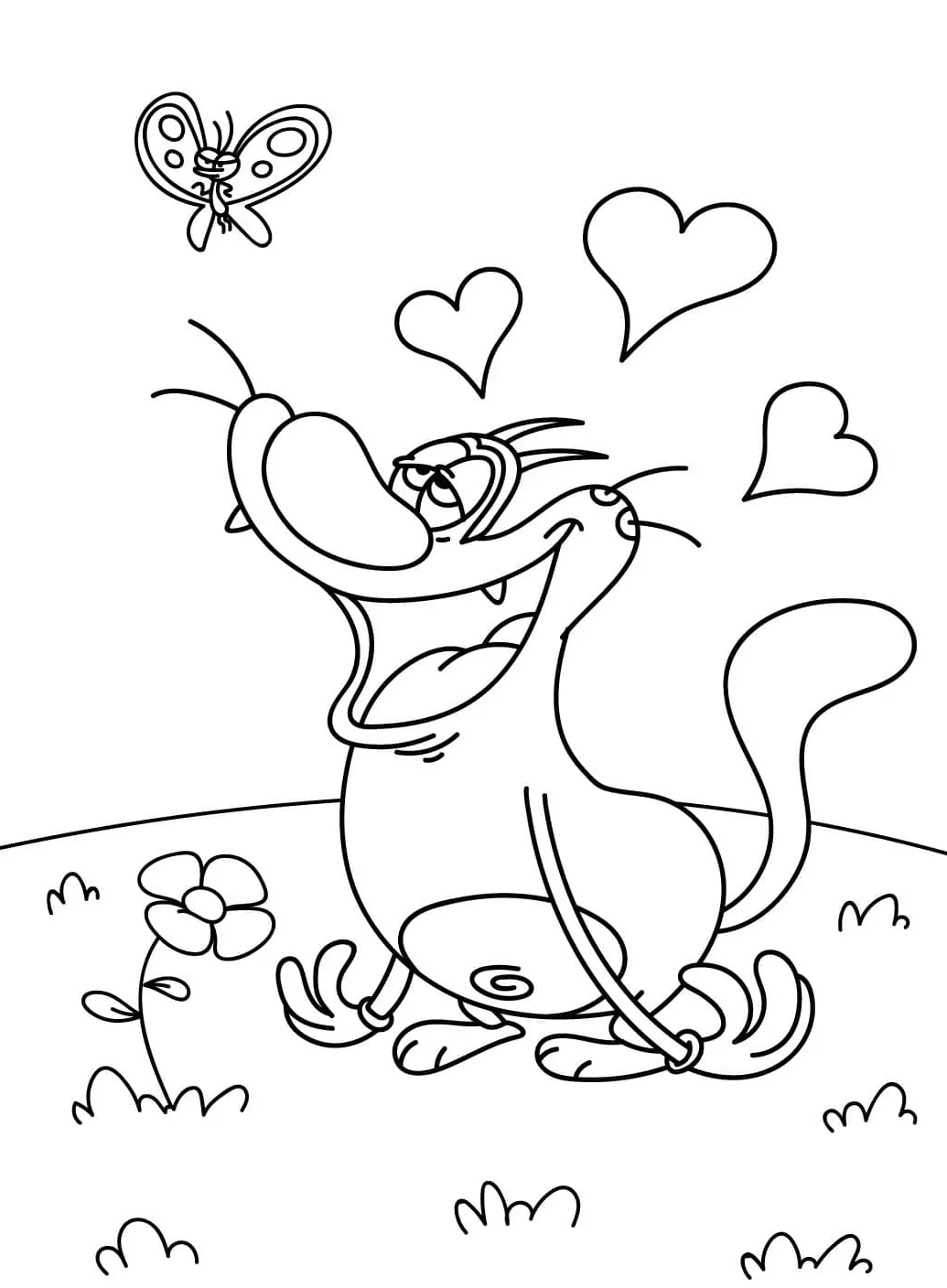 image pour coloriage Coeur enfant