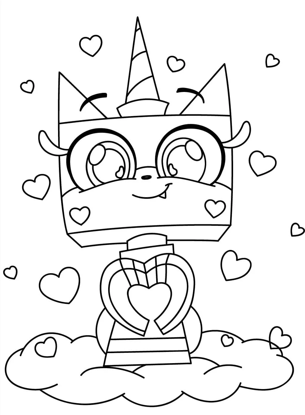 coloriage Coeur pour enfant de 5 ans 1